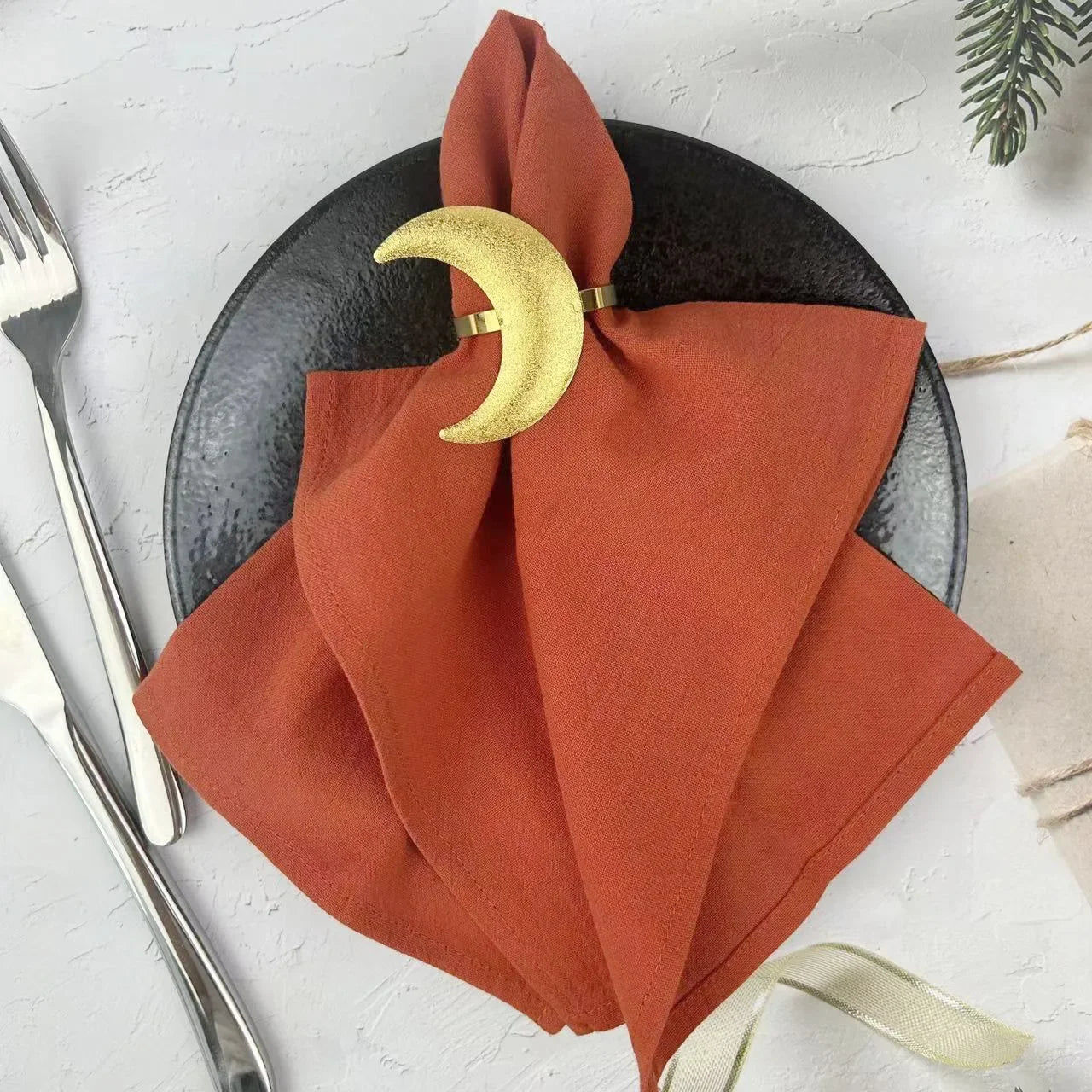 4PCS Christmas Red Cloth Napkins Washable 30x45cm 100% Cotton Fabric Tea Towel for Dinner Wedding and Parties Decor