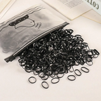 1000pcs Colour Children Disposable Rubber Band Black Transparent High Elasticity No Harm to Hair Hair Accessories Headband
