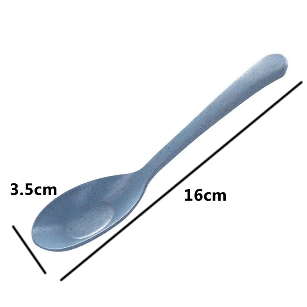 Plastic Bar Kitchen Tools Pudding Dessert Cake Party Wheat Straw Spoon Spoon Rice Scoop Scoop