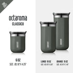 WACACO Octaroma Vacuum Insulated Coffee Mug, Double-wall Stainless Steel Travel Tumbler, 6/10/15 fl oz, thermo, Valentines Gift
