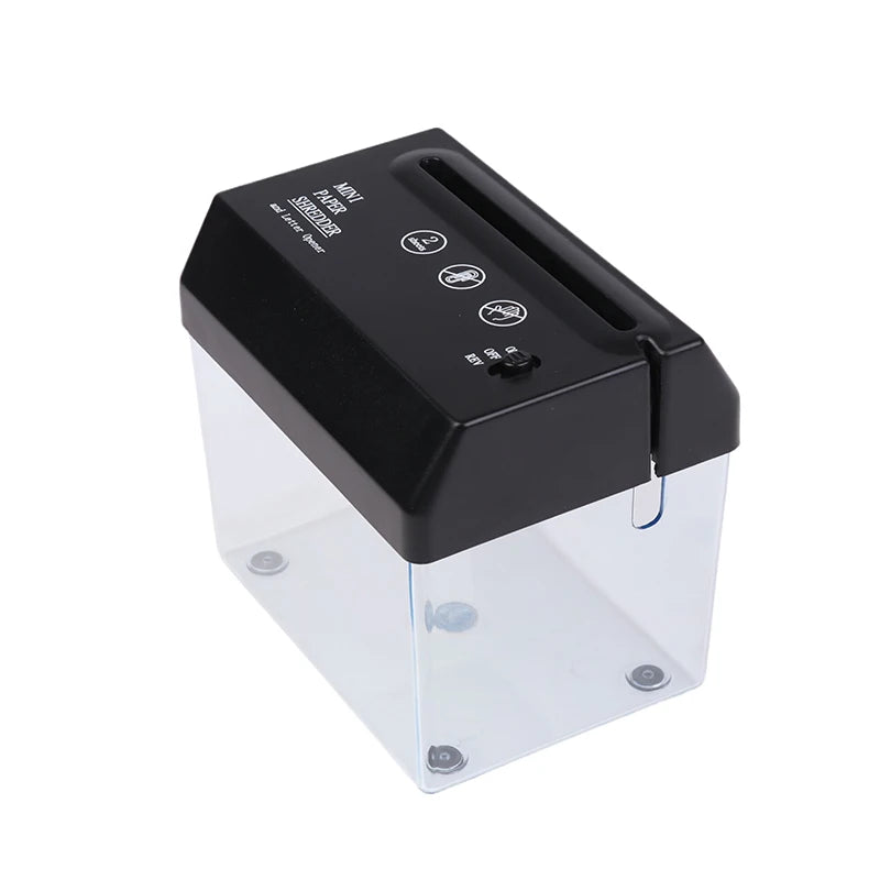 A6 Portable Mini Paper Shredder Electric USB Battery Operated Documents Paper Cutting Tool For Home Office