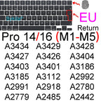 Keyboard Cover for Macbook Air 13 M5 M4 15 M3 11 Pro 13 14 M2 M1 Max Pro 16 15 12 Neo Silicone Protector Case Skin A3426 A3428