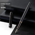 HERO Black Forest Metal Fountain Pen Titanium Black Extra Fine Nib 0.38/0.5mm Students Practice Calligraphy Writing Gift Pen
