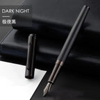 HERO Black Forest Metal Fountain Pen Titanium Black Extra Fine Nib 0.38/0.5mm Students Practice Calligraphy Writing Gift Pen