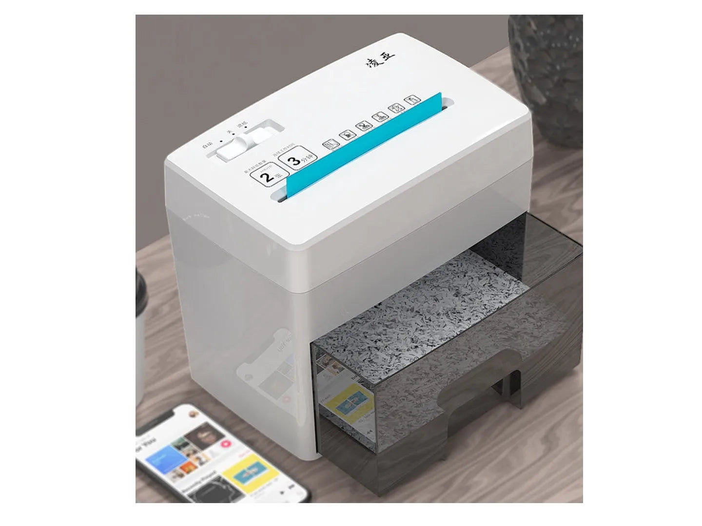 LIZENGTEC   Paper Shredder  Multi-functional Desktop Electricity Level 5 Confidentiality Level