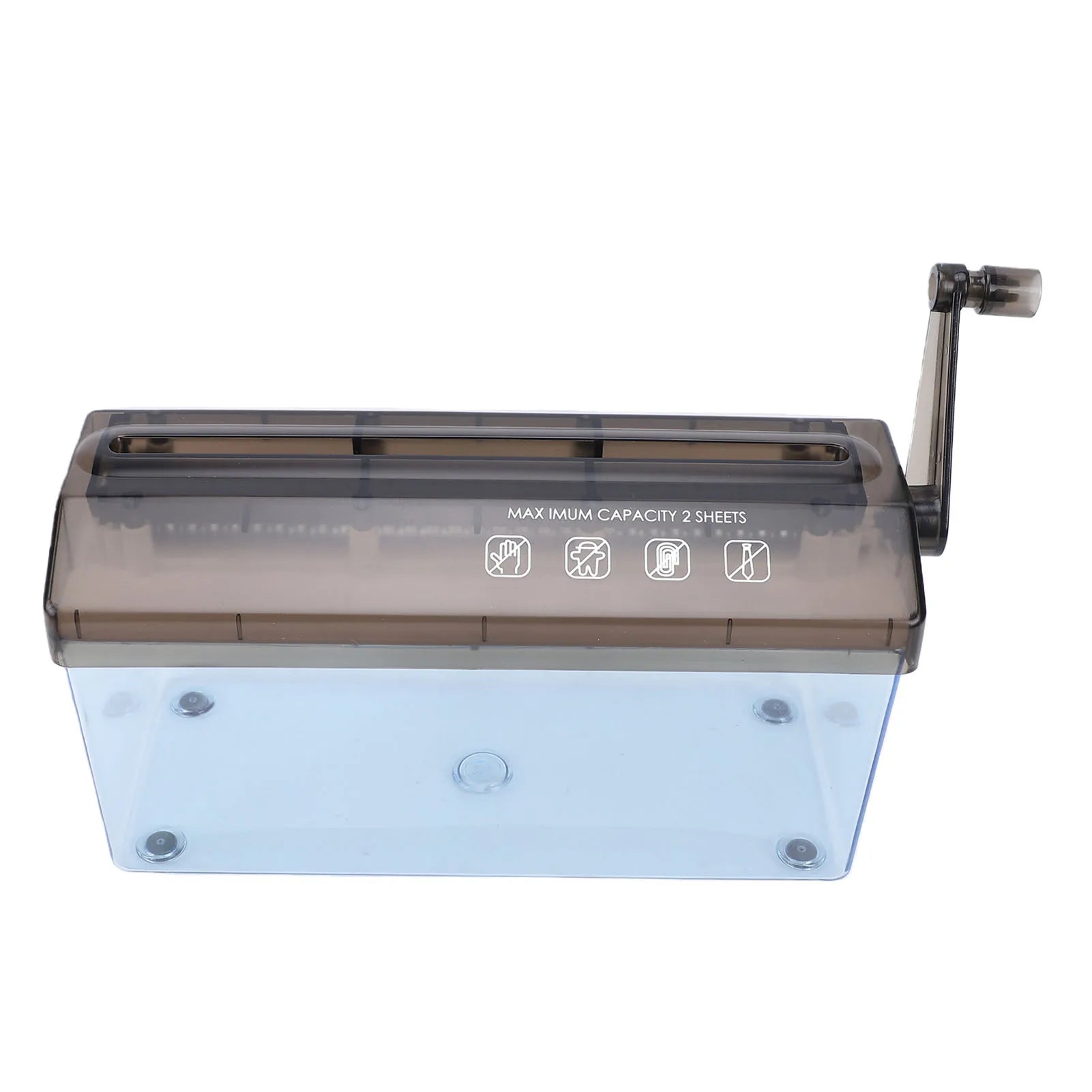 Mini Hand Crank Shredder Portable A4 Paper Shredding Tool for Documents Home School Office Use