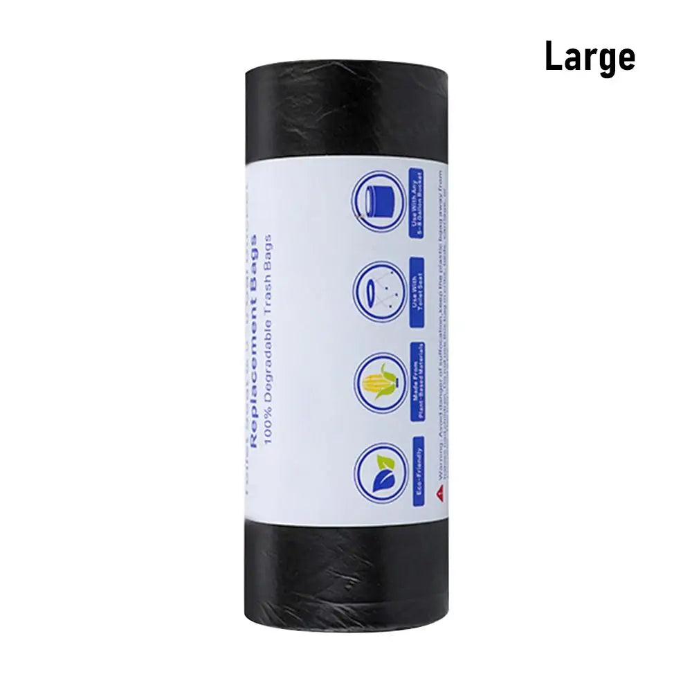 30Bags/Roll Disposable Garbage Bag Trash Can Bin Small Medium Large Rubbish Bag Black Points Off Plastic Bags Bathroom Kitchen