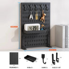 Desktop Pegboard Storage Kit: Stand-Up Clip - On Panels, Perfect for Home Office and Study Storage.