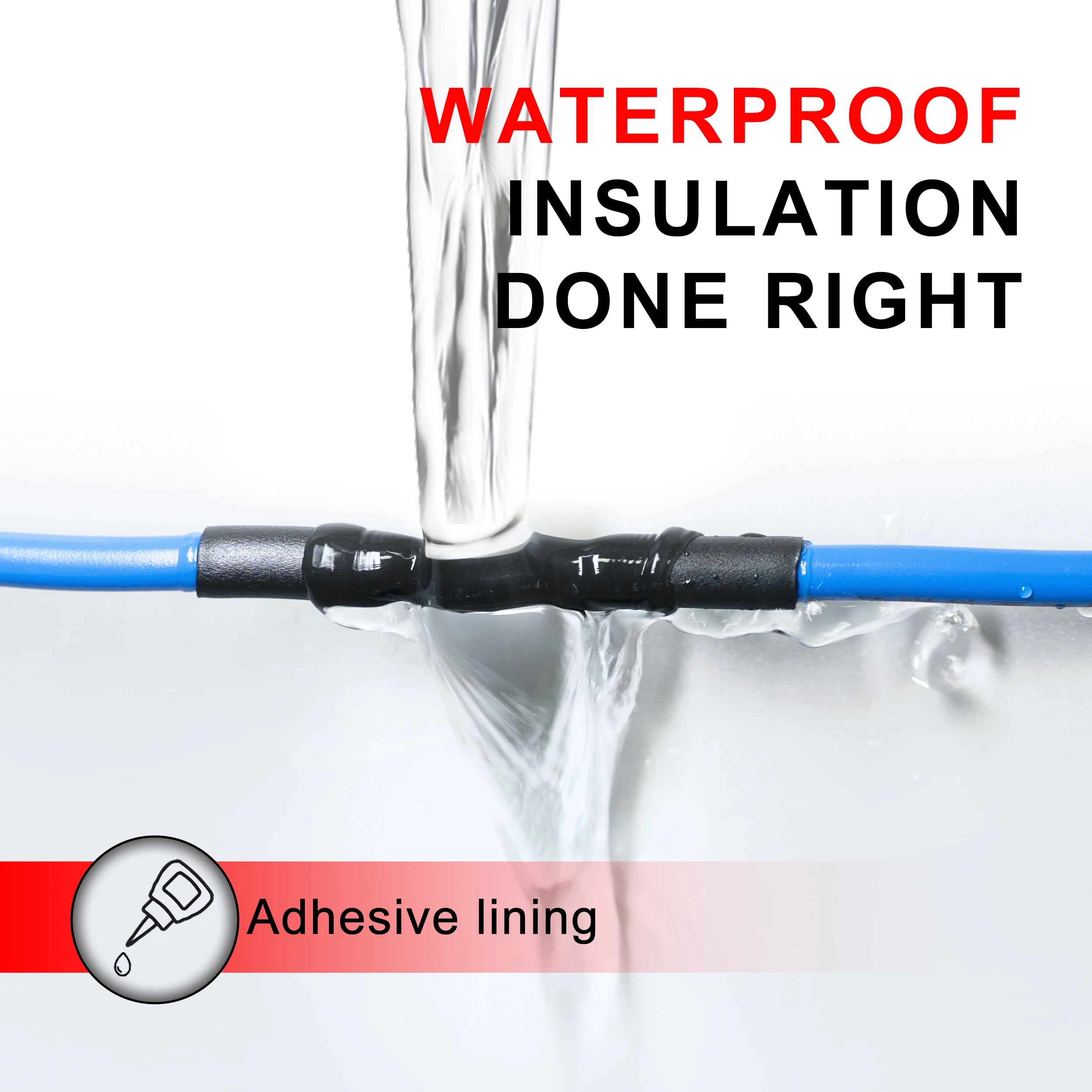 5 Meter 3:1 Waterproof Heat Shrink Tube Insulating Sleeve Wire Protection Dual Wall  Heat-shrinkable Sleeve With Glue Inside