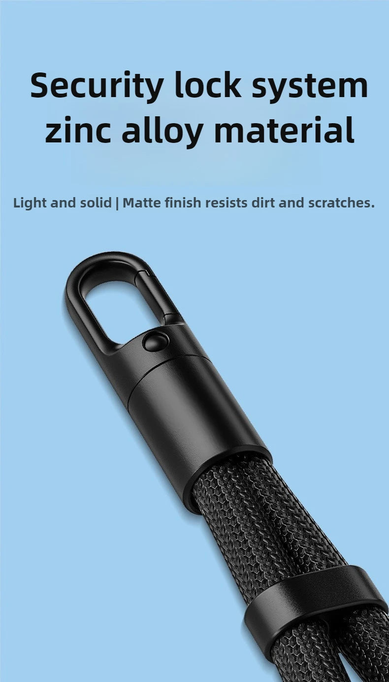 1pc Universal Adjustable Mobile Phone Lanyard Short Wrist Strap with Self-locking Anti-drop Design Durable Polyester Phone Strap