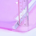 10/5pcs A4 Folders Plastic Envelopes Clear File Folder for Document Poly File with Label Pocket Snap Button for Office Organizer