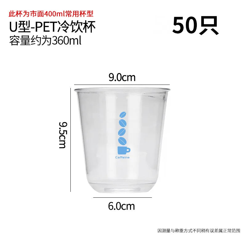 Hot Cold Dual Use 330ml Double Layer Paper Cup Coffee Cups Disposable Multi Purpose Beverage Container PET 400ml Cold Drink Cups