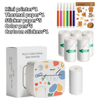 DOLEWA D2 Doodle Portable Printer Thermal Paper Printer Label Sticker Paper Print Wireless Label Maker Printer for DIY Photo Pri
