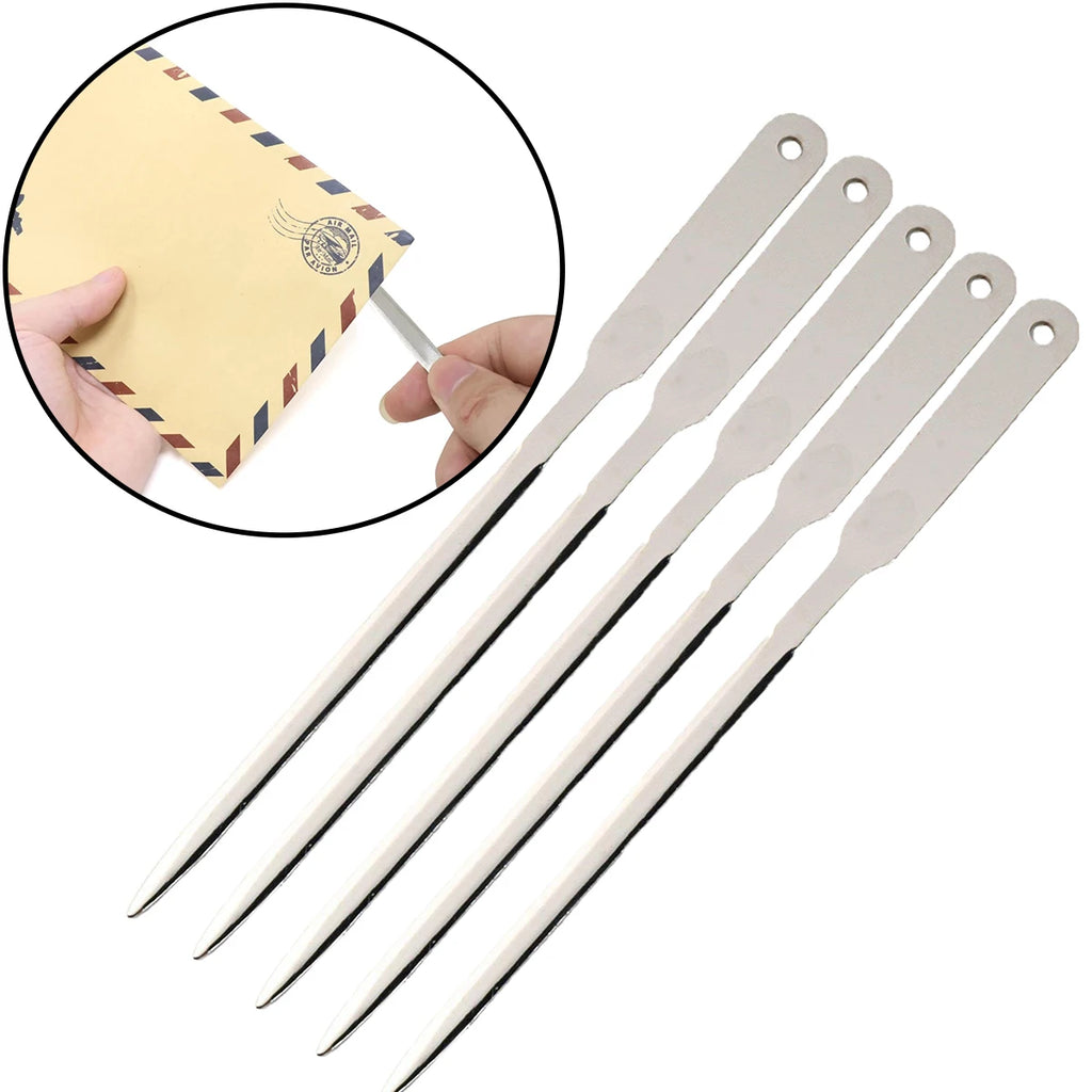 1/3/5 PCS Stainless Steel Letter Opener – Sleek Envelope Slitter for Home, Office & School Mail Supplies