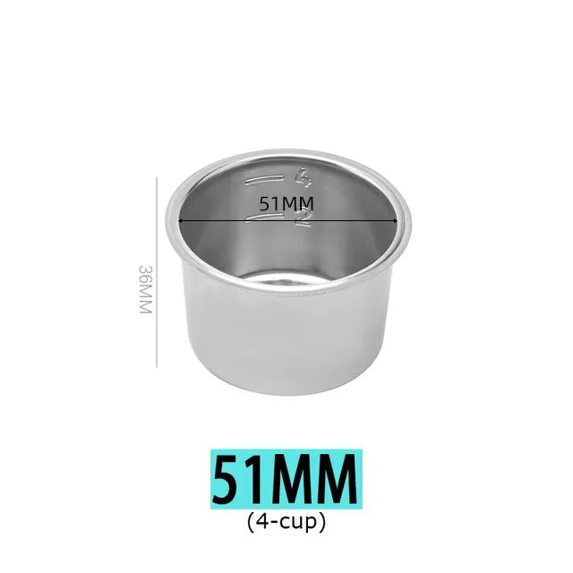 1Pcs 51mm 58mm 1-Cup 2-Cup 4-Cup Filter Replacement Filter Basket For Coffee Bottomless Portafilter Barista Espresso Accessories