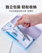 8 In1 Compass Ruler Mathematical Geometry Plate Portable Iron Box Set Stationery Math For Students Drawing Accessori 2221
