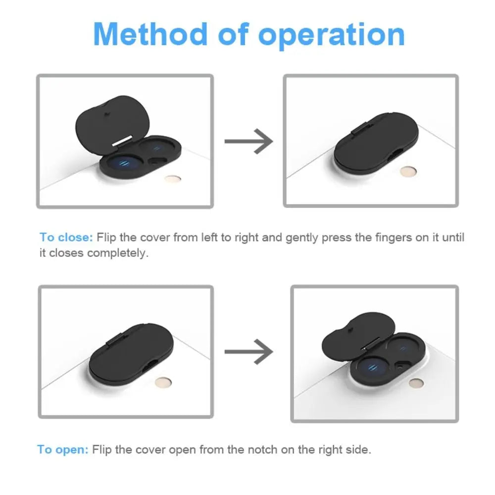 Protective Back WebCam Cover Sticker Plastic Camera Lens Cap Anti-Scratch Phone Lens Privacy Protector for iPhone 16/16Plus