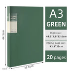 A3 Side-Loading Portfolio 8K Album for Children's Certificates, Artwork, Drawing Paper, and Poster Collection Folder