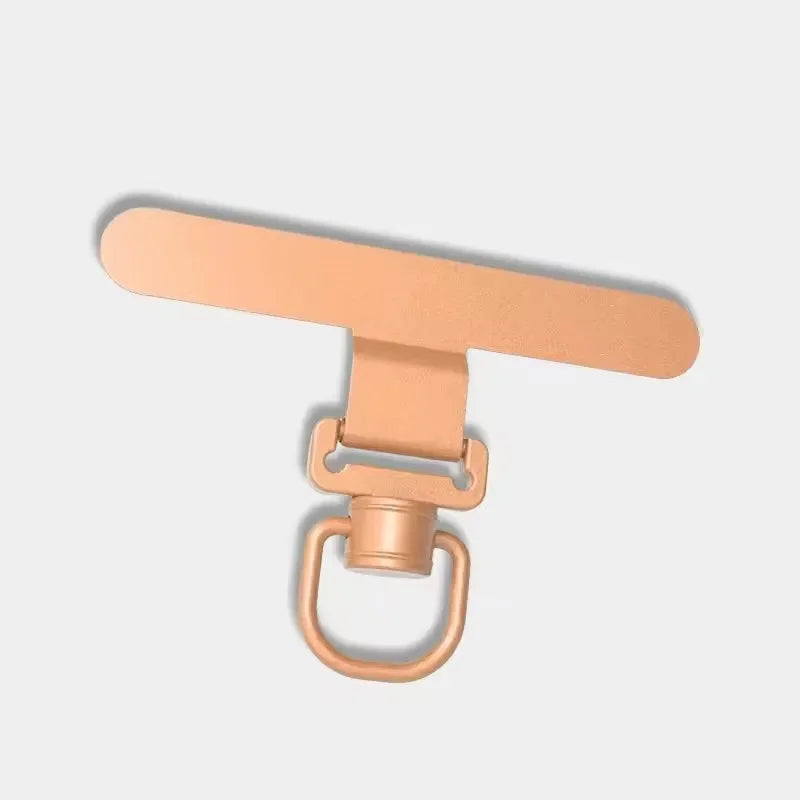 360° Rotatable Phone Lanyard Clip Patch Ultra-thin Stainless Steel Phone Case Hanging Rope Card Anti-lost Strap Fixed Gasket