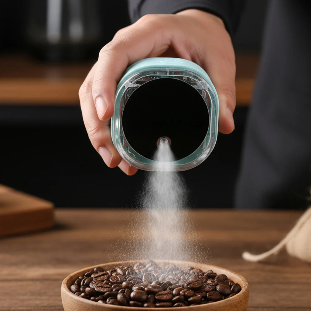 Coffee Bean Atomizer Rechargeable Electric Sprayer Magnetic Base Anti-Static Automatic Spray Bottle Espresso Machine