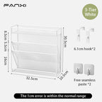 5 Pocket Mesh Hanging Wall File Organizer, Wall Mounted Mail Paper Document Folder Holder,Magazine Rack for Office Home School.