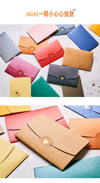 20Pcs small greeting card envelope made of Western colored pearl paper material with exquisite hot stamping and embossed design