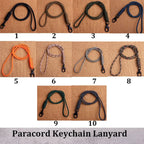 Emergency Survival Backpack High Strength Paracord Keychain Parachute Cord Lanyard Rotatable Buckle Key Ring