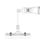 Transparent Clip Plastic Double Clip Adjustable Sign Card Display Holder Advertising Folder Clamp Office School Binding Supplies