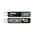 Kawaii Japanese Elf Anime Embroidery Key Fobs Key Tag Motorcycles Cars Backpack Chaveiro Keychain Fashion Keyring Friends Gifts