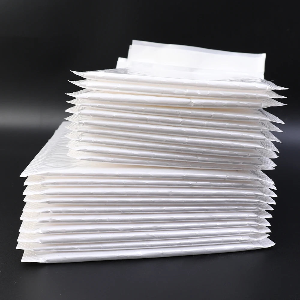10-100Pcs Multi-size White Bubble Envelopes Bag Thicken Waterproof Light Self Seal Shipping Bag Bubble Padding Storage Organizer
