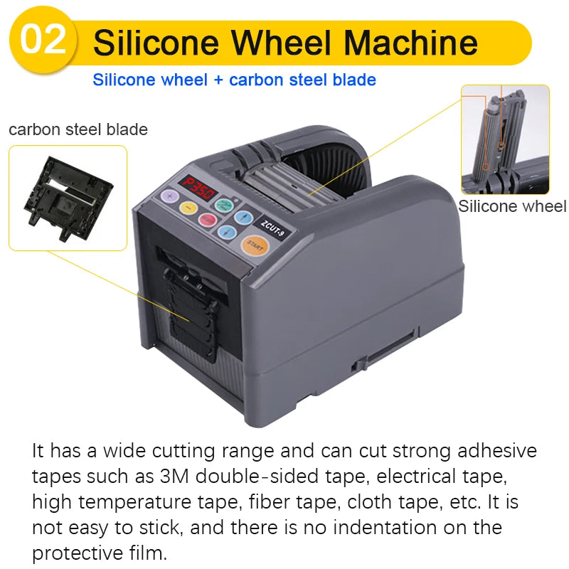 Automatic Tape Dispenser Cutting Machine 6-60mm Adhesive Tape Ribbon Intelligent Double Sided Cutter 110V 220V