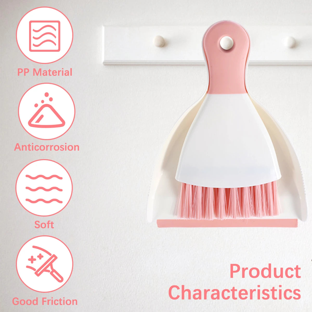 Mini Dustpan and Brush Set Portable Table Top Cleaning Dining Table Crumb Sweeper Multipurpose Desktop Keyboard Cleaning Tools