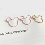 20pcs cartoon gold rose gold Paperclip on Book Paper Creative Paper Clips Students Stationery Office School Binding Supplies