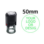 Custom Self-Inking Stamp 25/30/40/50mm Round Logo Design P Personalized Press-type Inking Stamp for Wedding Invitation Envelope
