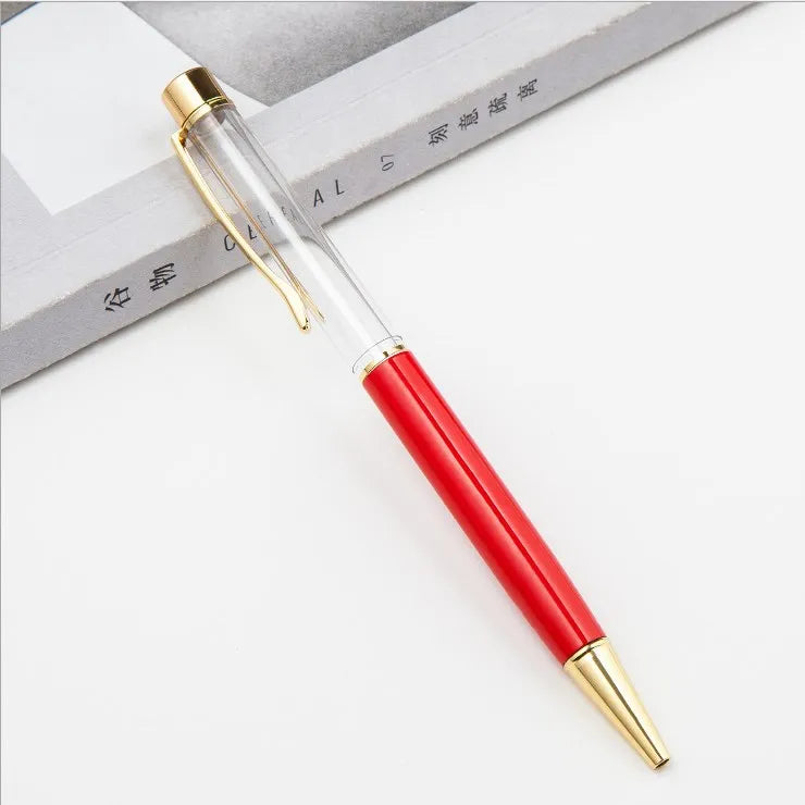 10 Pieces of Ballpoint Pens DIY Empty Pen Barrels for Handmade Quicksand Pens, Floating Flower Pens, Business Event Signature Pens, and Souvenirs