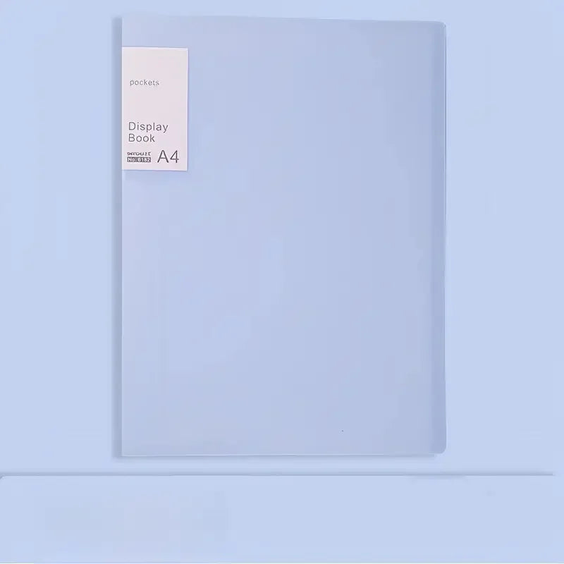 Document Presentation Folder - A4 PP Display Book with 20/40 Transparent Pockets & Sheet Protectors