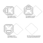 Corner Rounder Mini Corner Trimmer Round Corner DIY Paper Card Photo Planner Cutting Supplies 3 Way Punch Board Photo Cutter