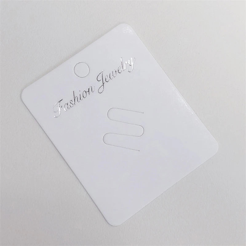 50Pcs Fashion Brooches Display Cards High Quality Pins Blank Paper Tag Jewelry Packaging Cards Sale Hang Price Tag Cards