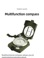 High Precision Compass Professional Outdoor Camping Multifunctional Military Green Precise Geological Tactical Compass