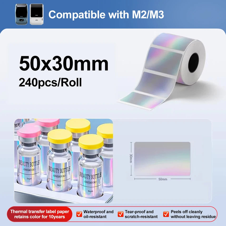 300dpi Niimbot M2 Portable Thermal Transfer Label Printer Multi-function Sticker Label Maker Machine for Clothes Tag Power Cable
