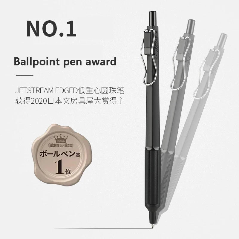 Japan UNI JETSTREAM EDGE Ultra Fine Ballpoint Pen,SXN-1003 Metal 0.28/0.38mm Fast-Drying for business,signing,Japanese Stationer