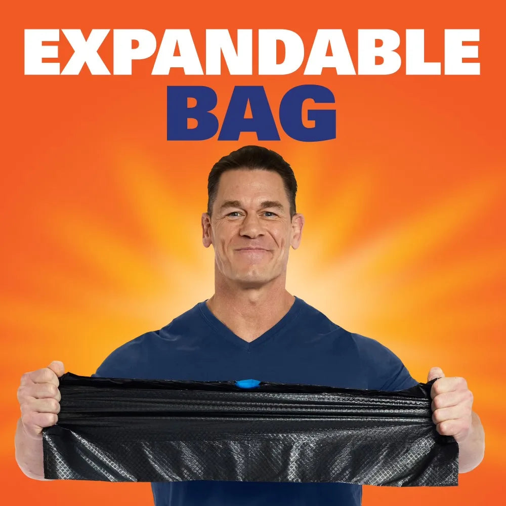 Ultra Strong 30 Gallon Trash Bags, Black Large Trash Bags, Fabuloso Scent, 20 Bags, Heavy Duty Kitchen Garbage Bags, Leak Proof, Strong Handle