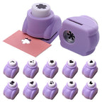 Embossing Punching Device,Hole Punch Mini Paper Shaper Cutter,Multi Patterns Paper Crafts Puncher Set For DIY Scrapbooks