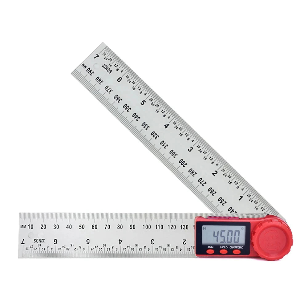 200mm 8'' Digital Angle Finder Ruler Protractor Inclinometer Electron Goniometer Angle Length Measuring Tool