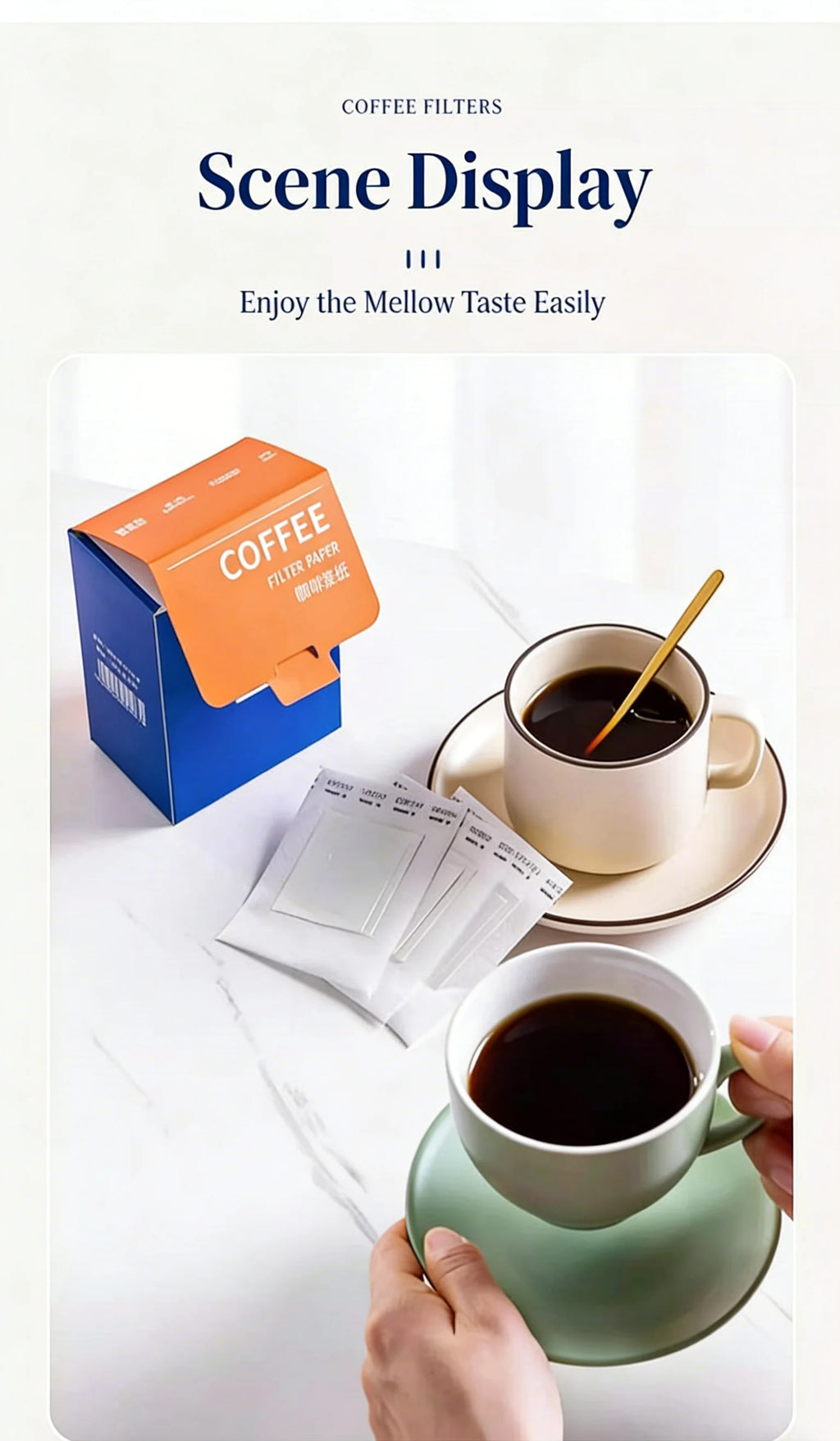 Disposable Coffee Filter Bags Portable Drip Coffee Paper Pack Hanging Ear Espresso Coffee Accessories Tea Brewing Tools