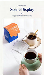 Disposable Coffee Filter Bags Portable Drip Coffee Paper Pack Hanging Ear Espresso Coffee Accessories Tea Brewing Tools