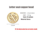 Sealing Wax for Stamp Head Letter Retro Seal Kit Nail Silicone Stamps Logo for Scrapbooking Surgut Print Set Wedding Craft Soaps