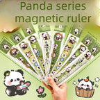 Cute Panda Magnetic Bookmark Ruler Student Creative Flexible Ruler 15cm Cartoon Rabbit Bear Capybara Magnetic Straight Ruler