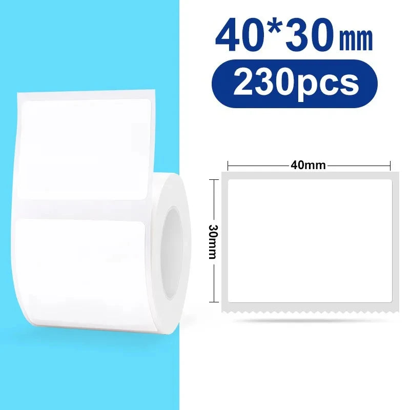 Original Niimbot B21/B3S/B1/B203 Colorful White Transparent Label Sticker  Self-adhesive Waterproof  Price Tag Thermal Paper