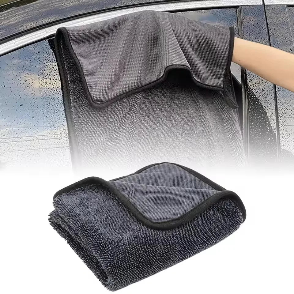Ultra-Absorbent Microfiber Cleaning Cloth - Soft, Durable & Quick-Dry Towel for Cars, Home, and Bathroom Use